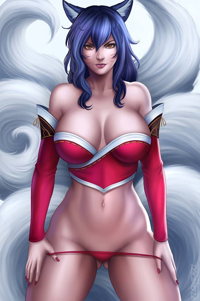 Ари - NSFW, Ари, Ahri, Erotic Art, League of Legends