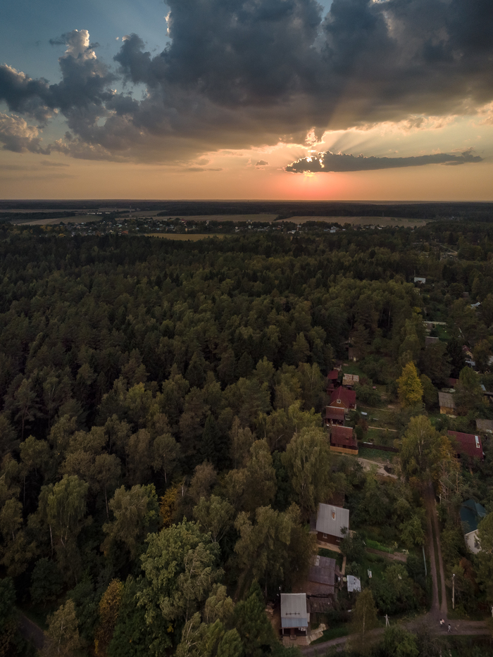 Sunset - My, The photo, Drone, Dji, Sunset