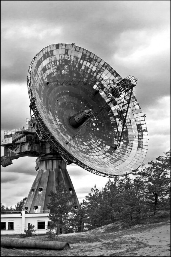 Abandoned Soviet-era radio telescope, Latvia. - Interesting, The photo, Abandoned, Latvia, the USSR, Inventions