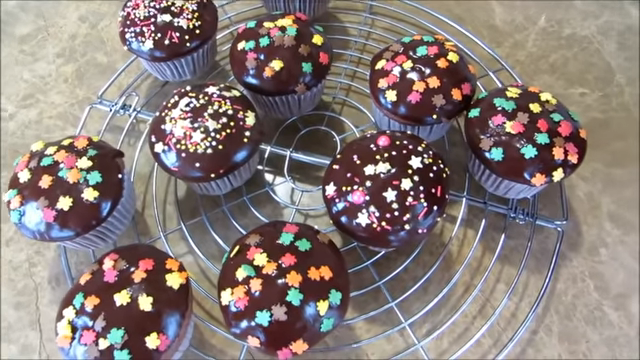 The most delicious chocolate muffins! - My, Food, Yummy, Bakery products, Muffins, Recipe, Preparation, Video recipe, Longpost, Other cuisine, Video