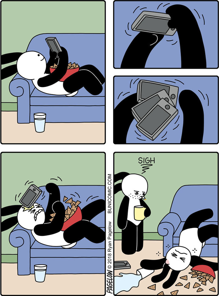 Problem - Buni, Pagelow, Discrepancy, Telephone, On the face, Comics