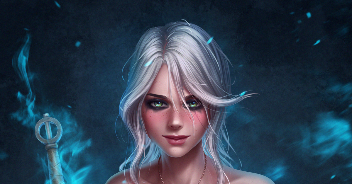 Cirilla ice. Ведьмак Цирилла арт. Цири Ведьмак 3 арт. Prywinko Цири. Prywinko Ведьмак.