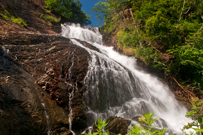 Sakhalin. - Longpost, Sakhalin, Waterfall, My, Russia, The photo