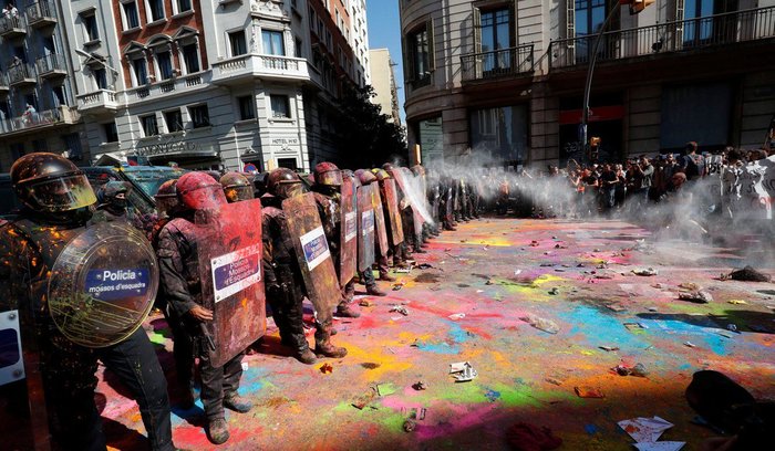 Протест в Барселоне, 29 сентября 2018 - Барселона, Протест, Длиннопост, Барселона город