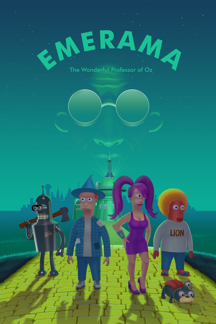 Emerama - My, Futurama, Turanga Leela, Fry, , Toothbrush, Illustrations, The Wizard of Oz, Crossover, Philip J Fry
