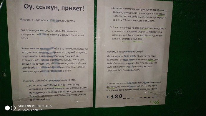 Интересное в подьездах #1