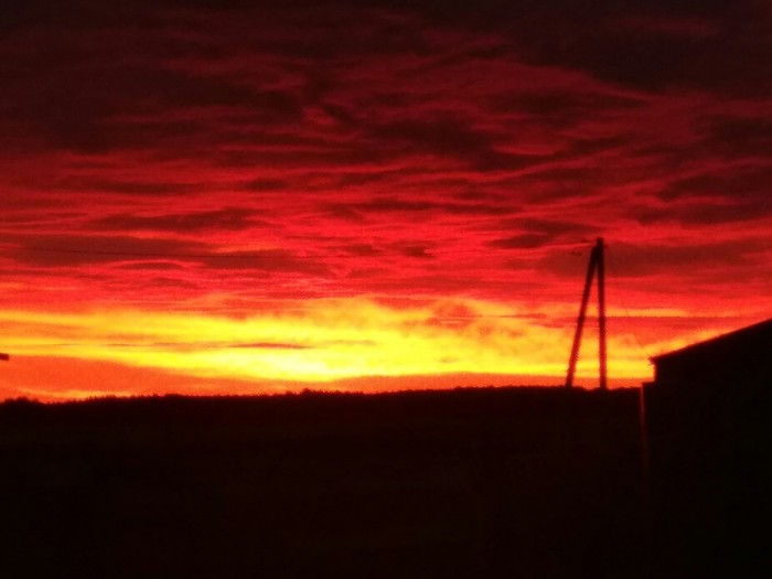 В городе такой рассвет не увидишь