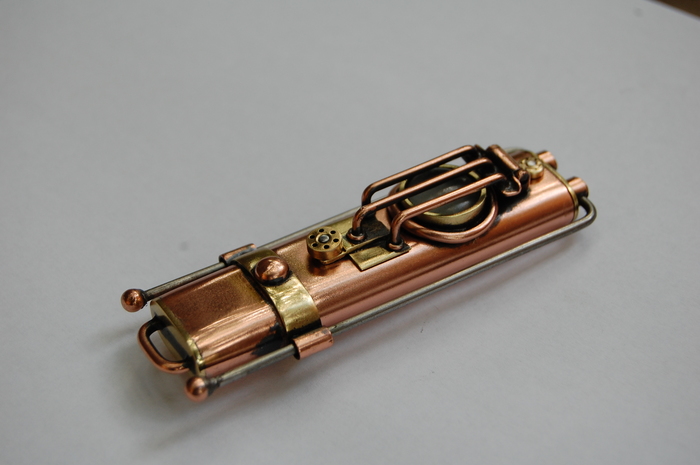 Steampunk computer flash drive - My, Steampunk flash drive, Steampunk, Device, Presents, Handmade, Longpost