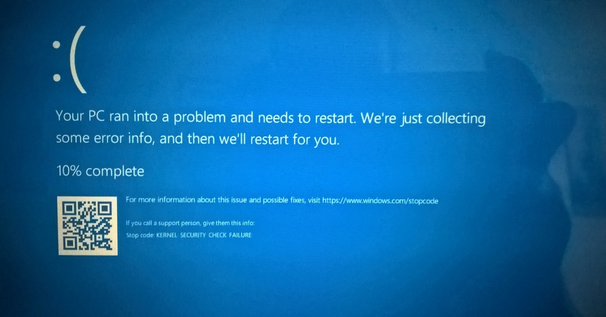 We we run into a problem. Your device Ran into a problem and needs to restart. Unmountable Boot Volume.