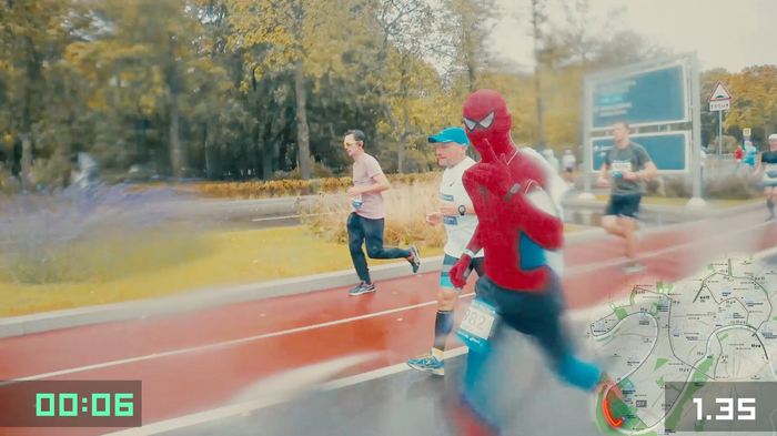 Московский марафон 2018: вся трасса | Пикабу