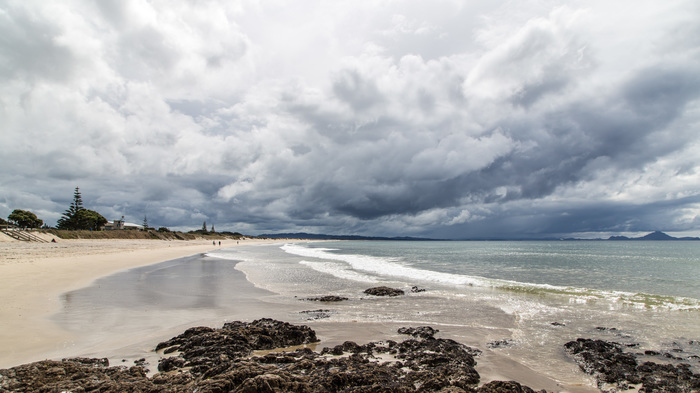 Cloudy - My, Beach, New Zealand, Clouds