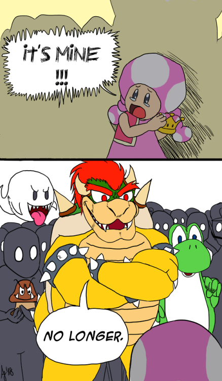 А интернет сказал что корона общая - Bowsette, Супер корона, Марио, Bowser, Toad