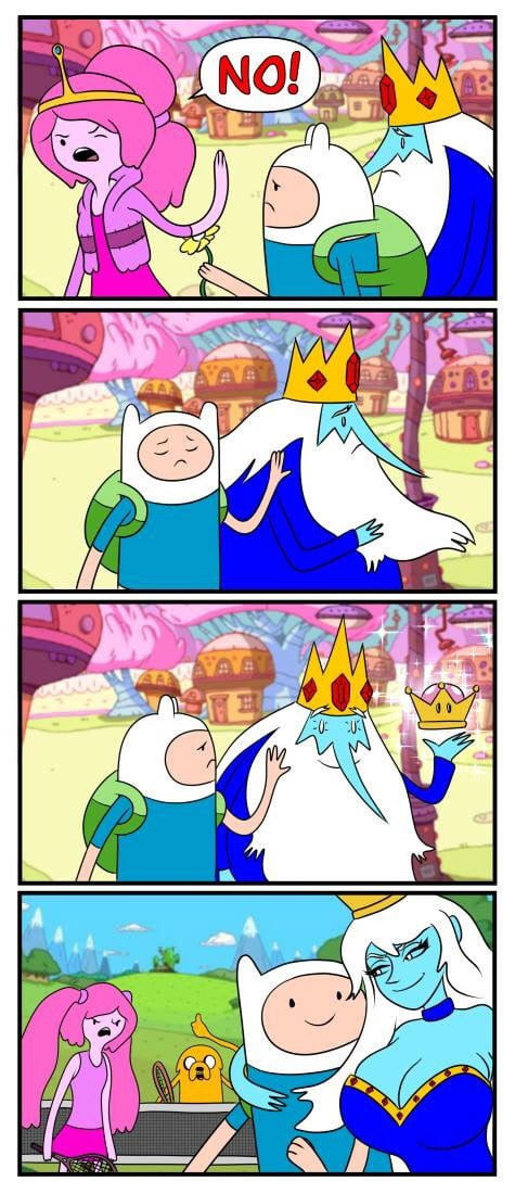 Super Crown Time - Comics, , Super crown, Adventure Time, Finn the human, Ice king, Jake the dog, Princess bubblegum