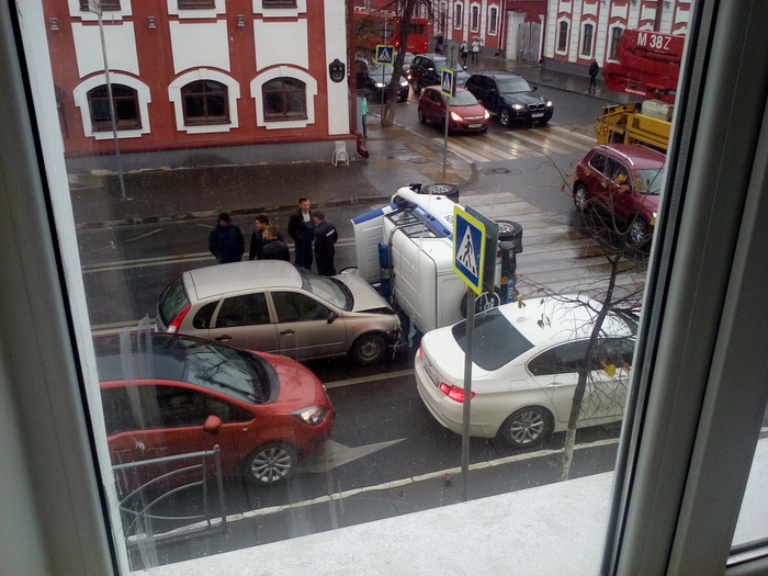 The driver of Kalina is to blame ... - My, Road accident, Police, PPP, Kazan, Kai