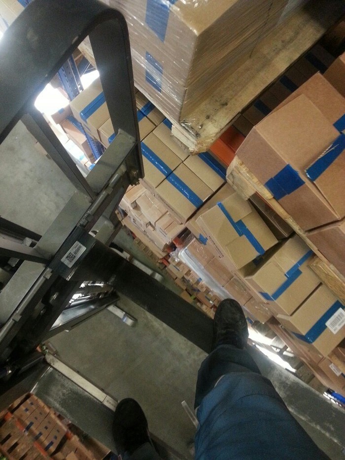 Inspired) the height is about 9 meters without insurance. - My, Warehouse, Stackers