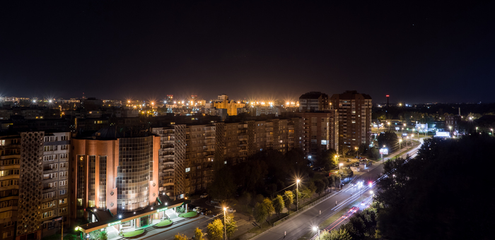 Night Kaliningrad - My, Kaliningrad, Photographer, Sony, Town, Night