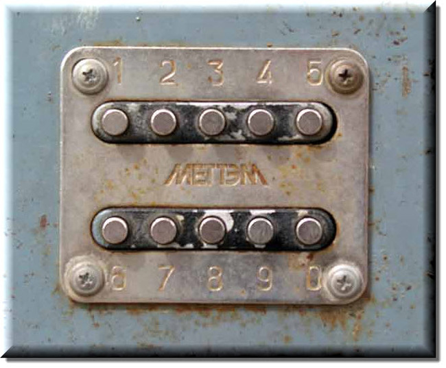 Old combination locks, forerunners of modern intercoms... Nostalgia. - Russia, 90th, , Nostalgia