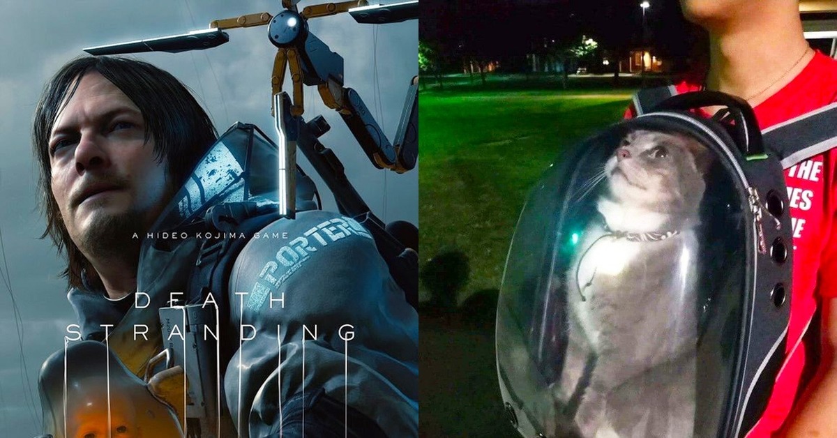 U vb. Дес стрендинг. Death Stranding курьер. Death Stranding мемы. Death Stranding Cat.