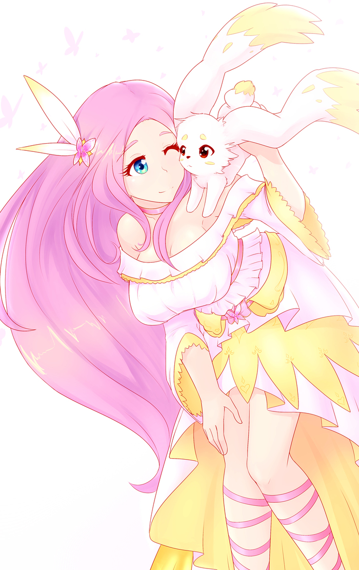  My Little Pony, , Jonfawkes, Fluttershy, Angel Bunny