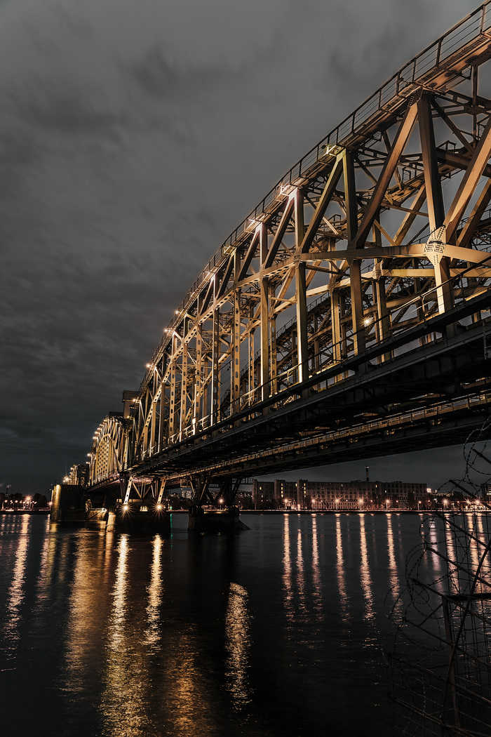 Finland Railway Bridge St. Petersburg - My, Saint Petersburg, Bridge, Longpost