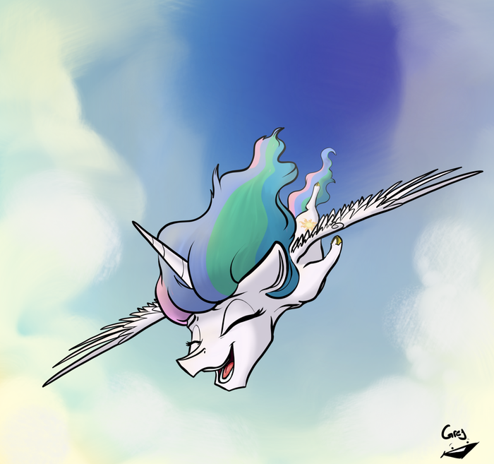 *   * My Little Pony, Ponyart, Princess Celestia, Greyscaleart