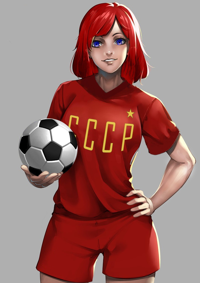 Semyon, let's go to football! - Endless summer, Art, Football, Ulyana, Visual novel