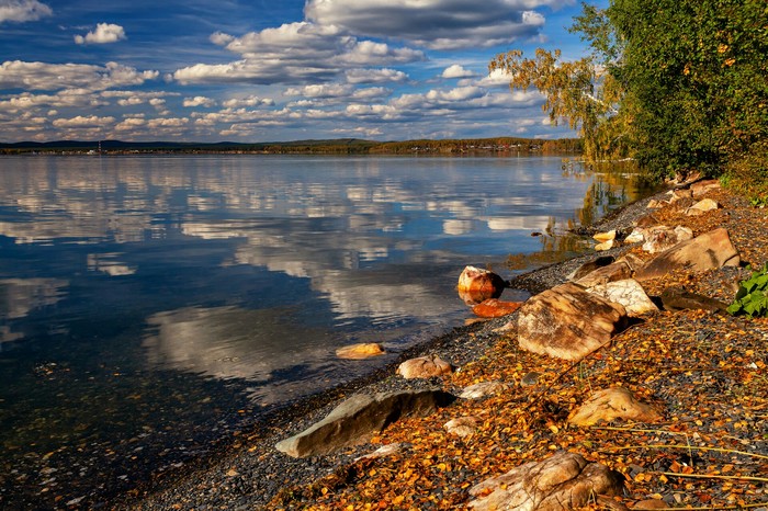 Осенний Иткуль Осень, Челябинская область, Иткуль, Южный Урал, Длиннопост