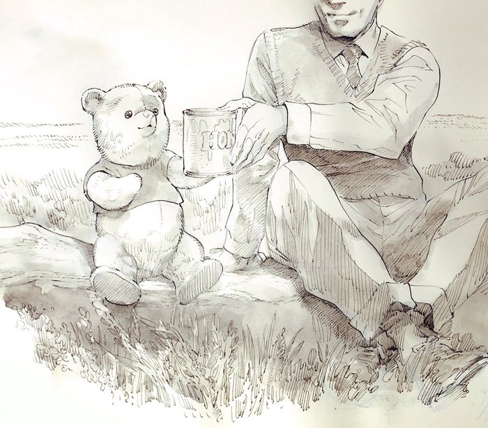 What day is today? - Alan Alexander Milne, Winnie the Pooh, Drawing, 