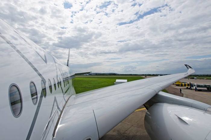 Airbus A350-900 Airbus, Авиация, Репортаж, Самолет, Авиасалон, Длиннопост