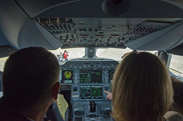 Airbus A350-900 Airbus, Авиация, Репортаж, Самолет, Авиасалон, Длиннопост