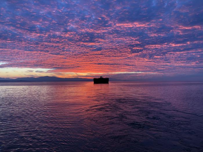 Sunset in Vancouver - Sunset, Vancouver, Canada, The photo, Clouds, Ocean, Water