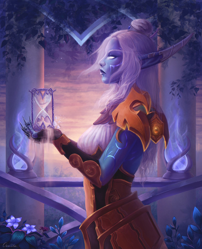 Nightborne commission byOxana Reshetina. WOW, World of Warcraft, Warcraft, Blizzard, Game Art, , 