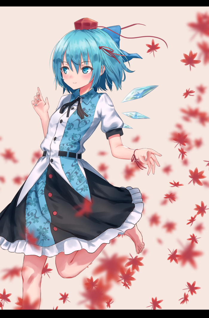 Cirno - Touhou, Anime art, Anime, Not anime, Cirno, Roke