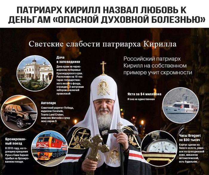 B - wealth - ROC, Wealth, Patriarch Kirill, Gundyaev