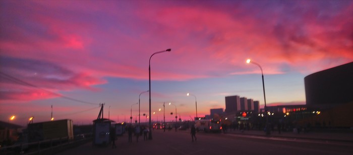 Metro Salaryevo - My, End of the day, Beautiful view