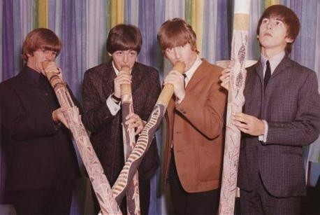 The Beatles learn to play the didgeridoo - The photo, The beatles