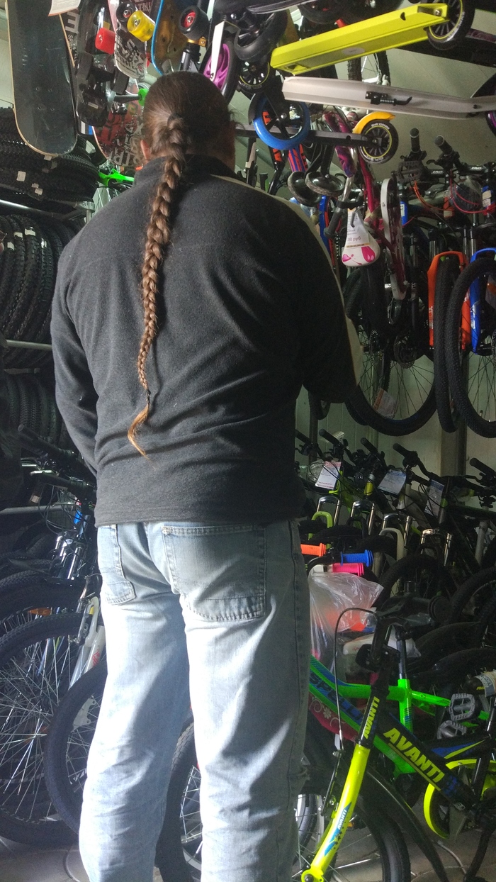 All girls dream of such a braid. - Men, Suddenly, 