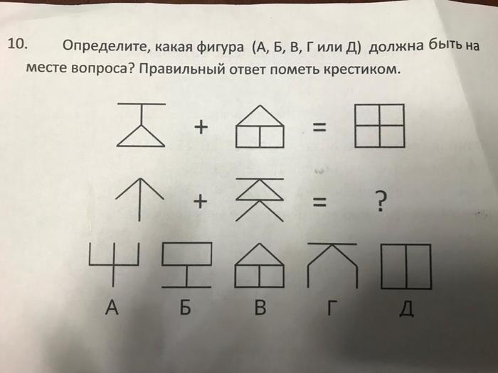 What figure should be in place of the question? - Logics, Task