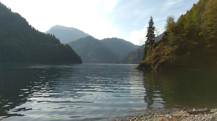 Lake Ritsa from the other side. Abkhazia - My, Ritsa, Abkhazia, Nature, Landscape