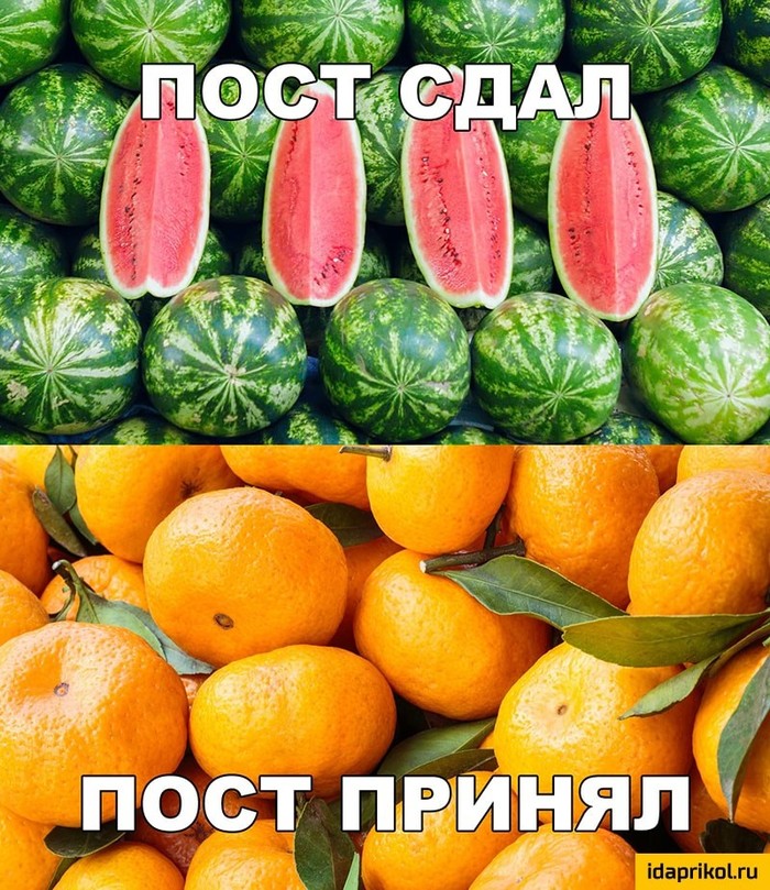 Post passed... - Watermelon, Picture with text, Humor, Orange