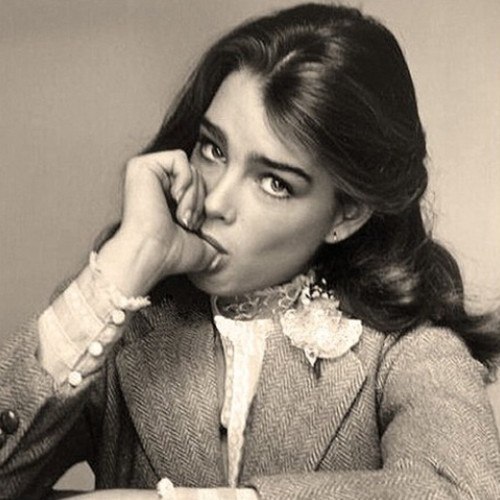 Brooke Shields - Girls, Beautiful girl, Actors and actresses, Models, Black and white, Old photo, Celebrities