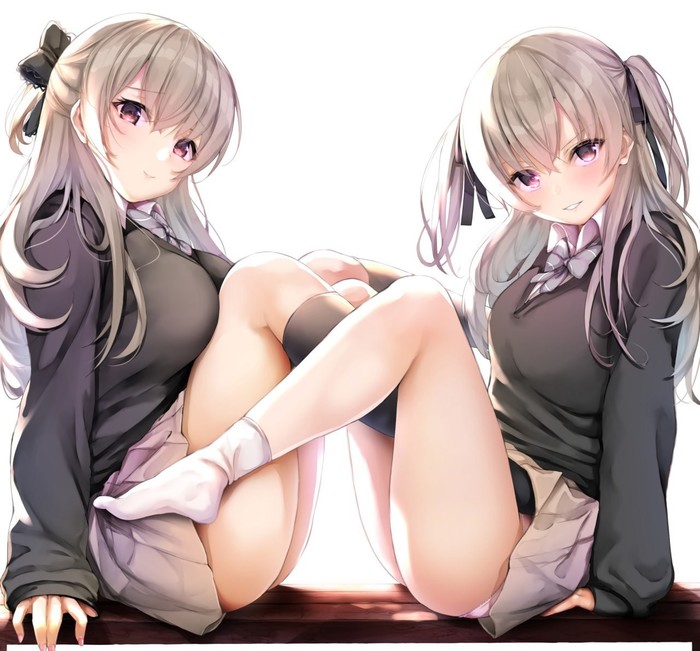 Anime Art #103 - Anime art, Schoolgirls, Anime, Twins