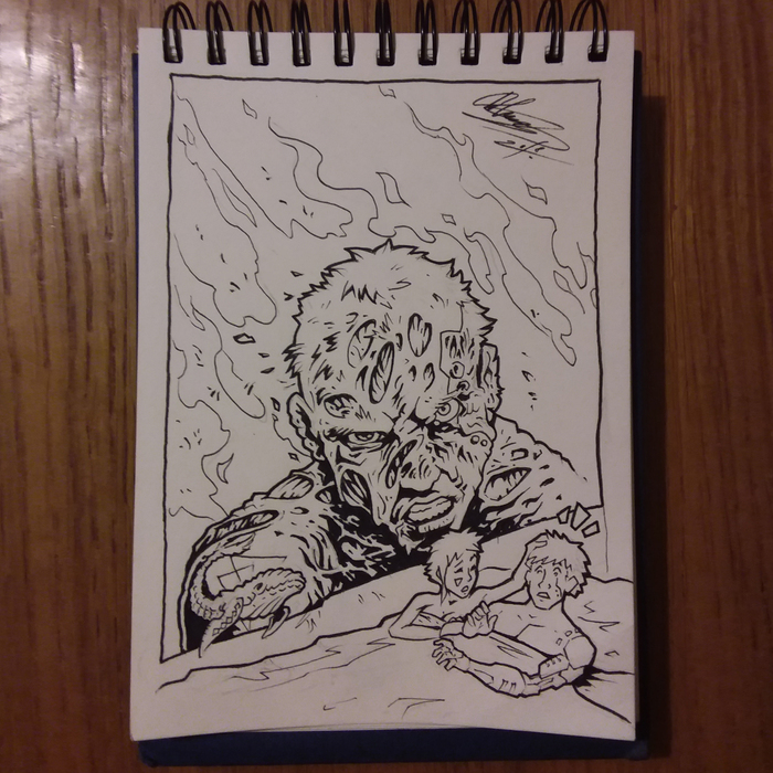 19: ##Scorched Inktober, , , , Promarker, , , Micron