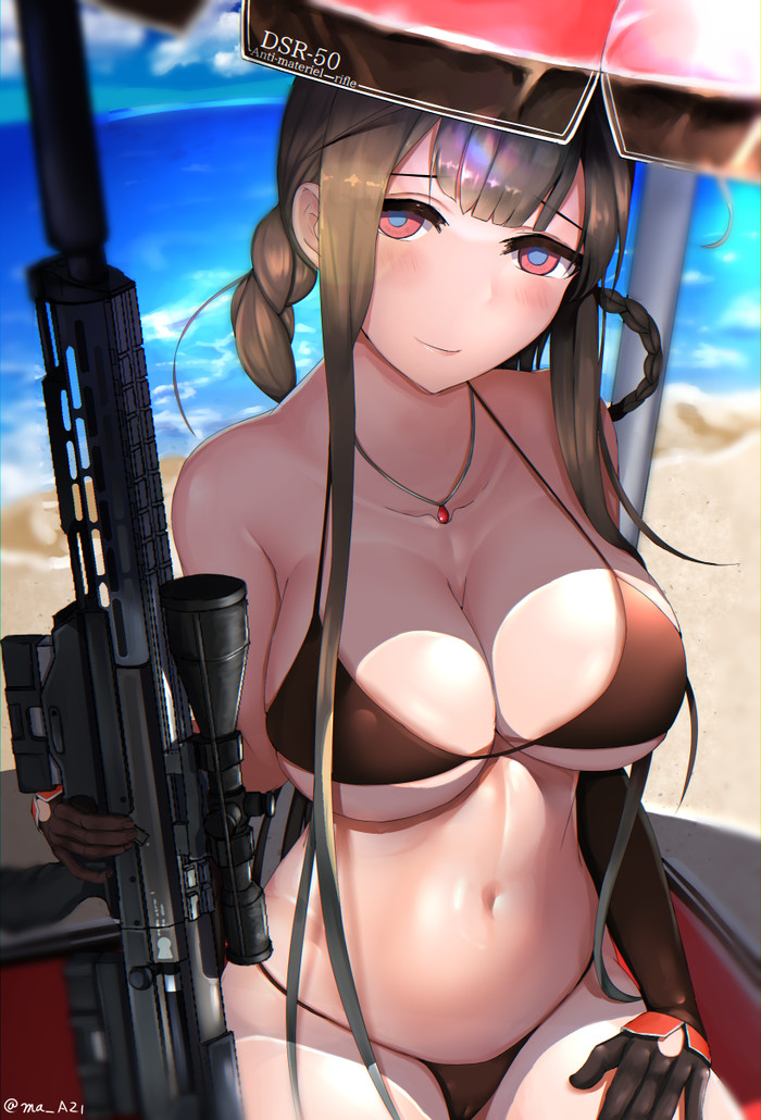 DSR-50 - Anime Art, Girls Frontline, DSR 50