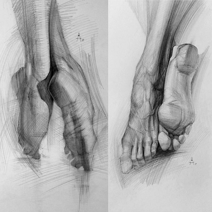 Pencil, A2 - My, Drawing, Pencil drawing, Andrey Samarin, Legs, Academic Drawing, Art, Illustrations, Anatomy