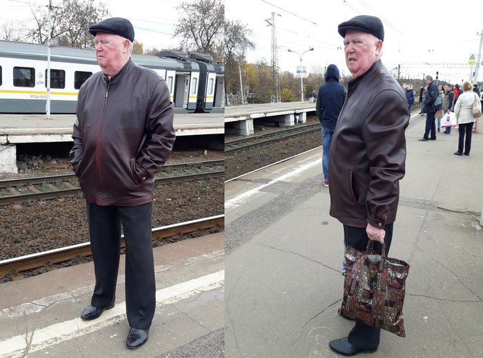 D. Trump, Moscow region version - My, Подмосковье, Donald Trump, Railway platform, Suddenly
