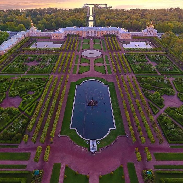 Peterhof - Peterhof, Saint Petersburg, The photo, Aerial photography, , Architecture, Architectural monument