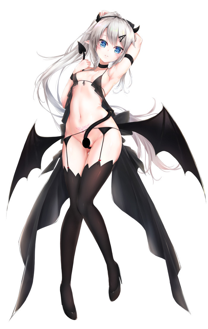 Baby Demon - NSFW, Anime art, Girls frontline, 9a-91, 