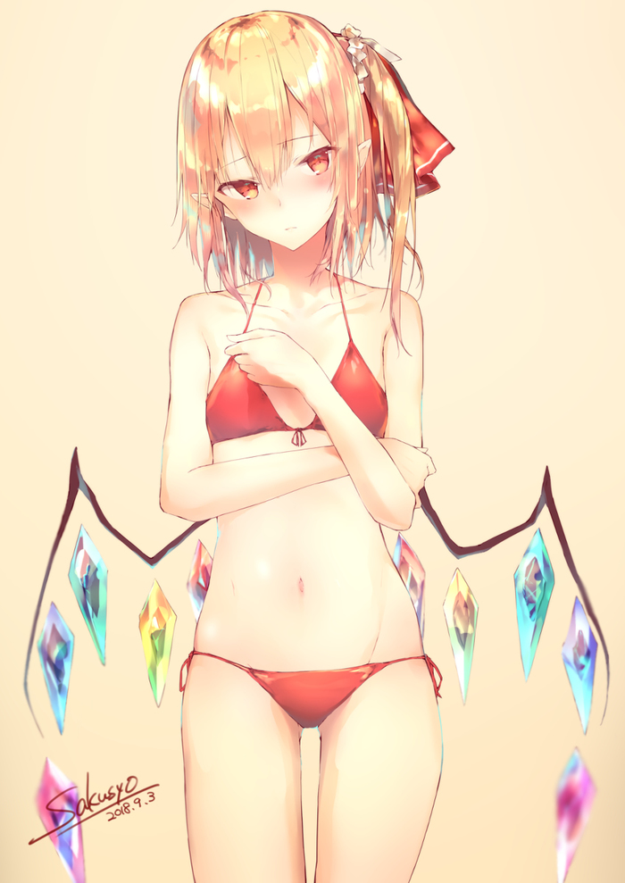 Artic by sakusyo - Anime art, Anime, Flandre scarlet, Touhou, Sakusyo