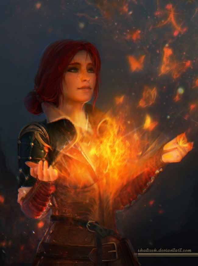 Triss - The Witcher 3: Wild Hunt, Triss Merigold, Art, , Deviantart, Witcher